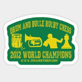 Drum And Bugle Rugby Chess Sticker